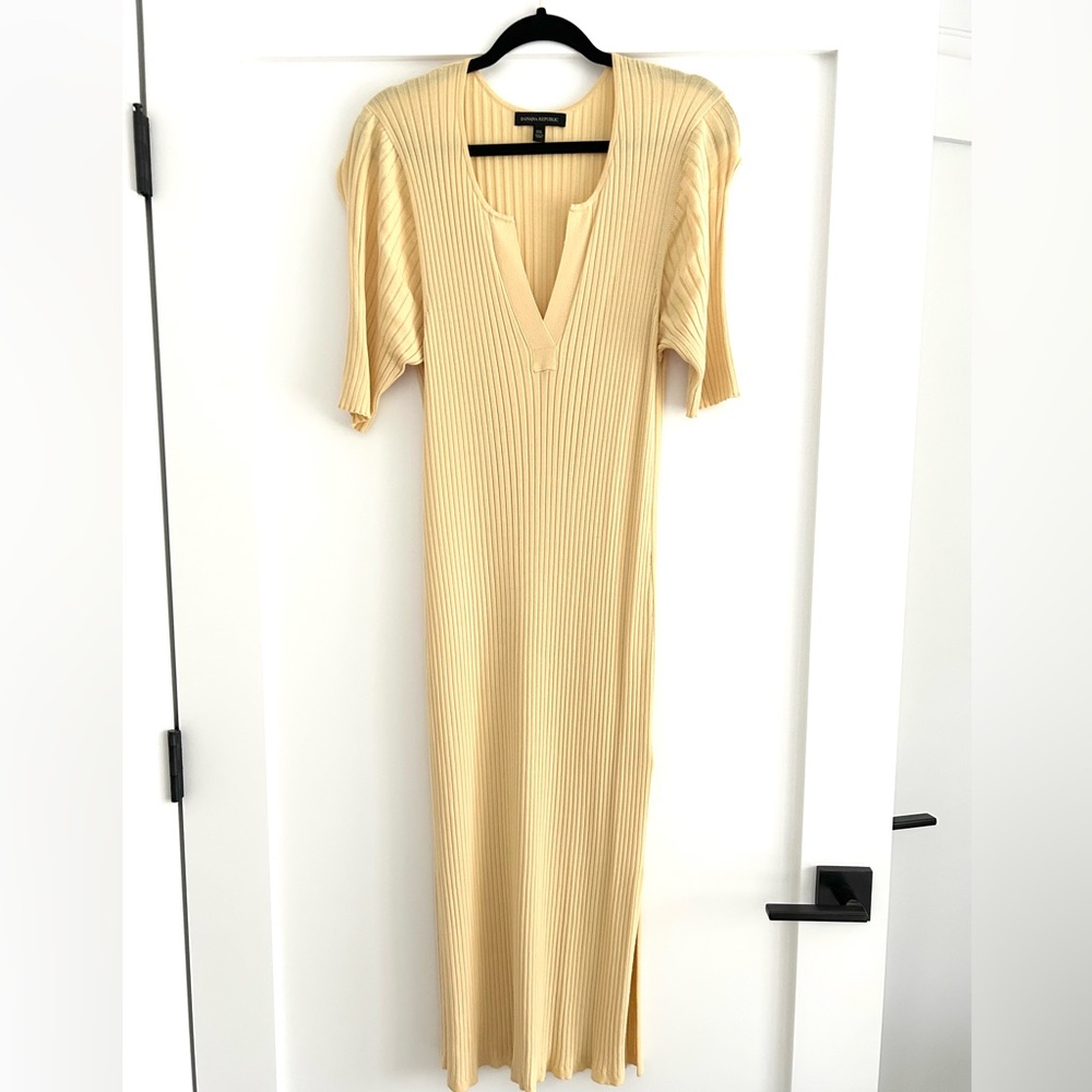 Banana Republic XXL Yellow Knit Long Dress - fits like a Large!